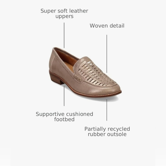 Earth‎ Elona Women's Woven Loafers in Taupe - Picture 3 of 11
